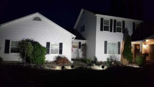 Exterior house lights by Cutting Edge Electric